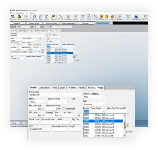 Control Prices on Your Parts